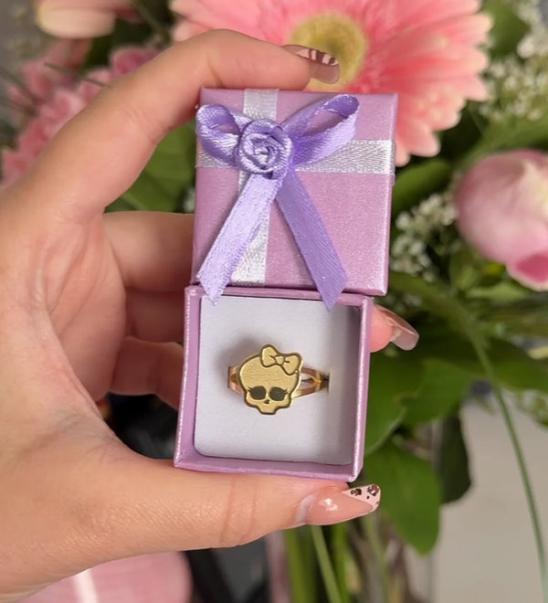 Monster High Bow Skull Ring